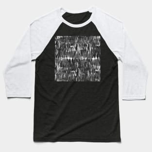 Bright Black and White Shibori Baseball T-Shirt